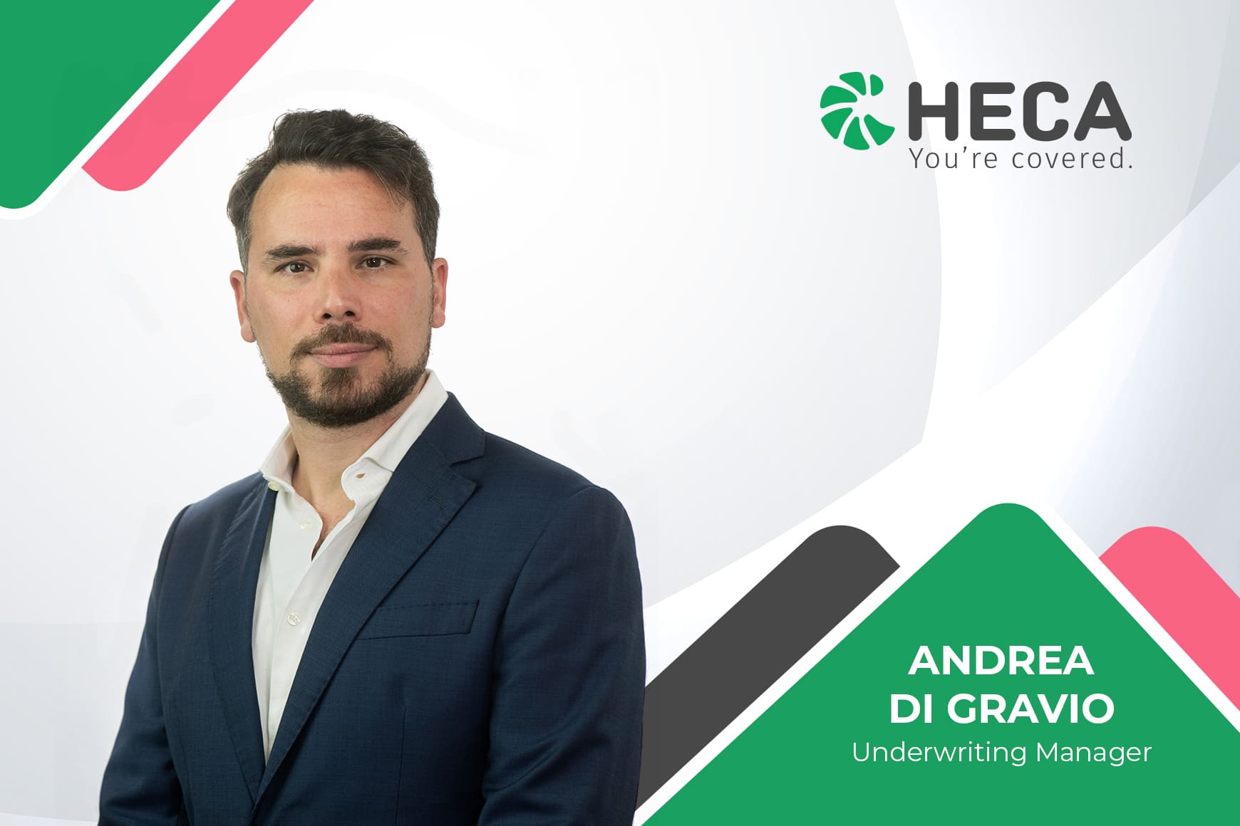 Andrea Di Gravio nuovo underwriting manager di heca agenzia di sottoscrizione assicurativa